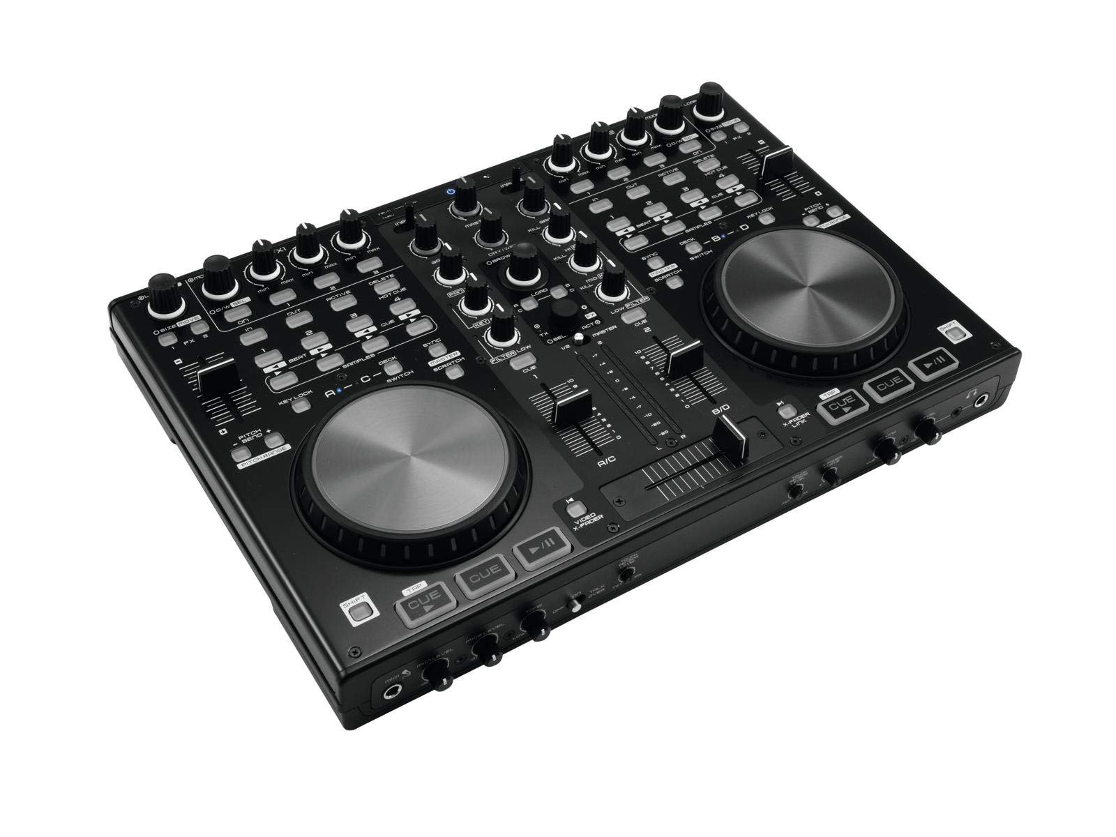 omnitronic-ddc-2000-4-deck-dj-controller-mit-soundkarte-inkl-vdj image 2