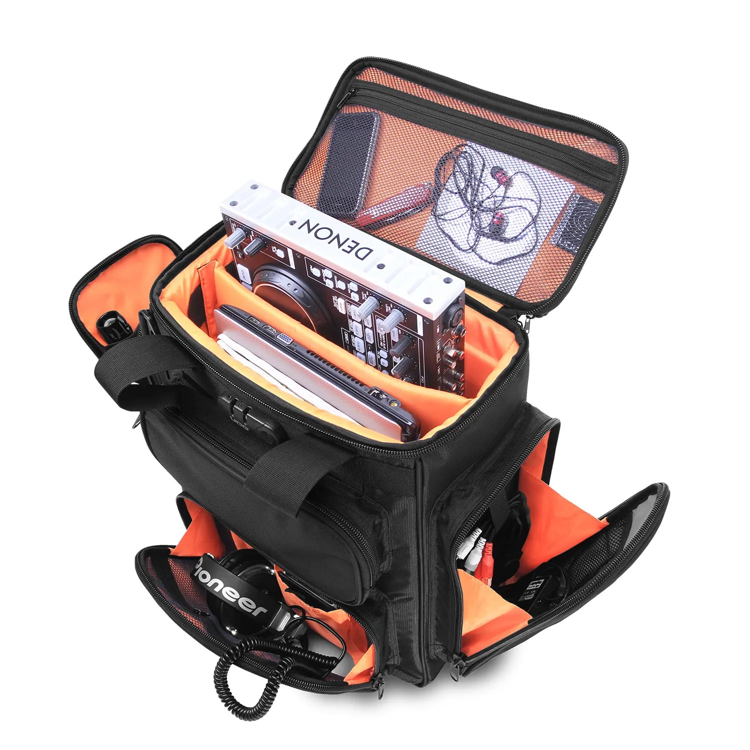 udg-ultimate-producerbag-large-black-orange-inside-dj-rucksack image 6