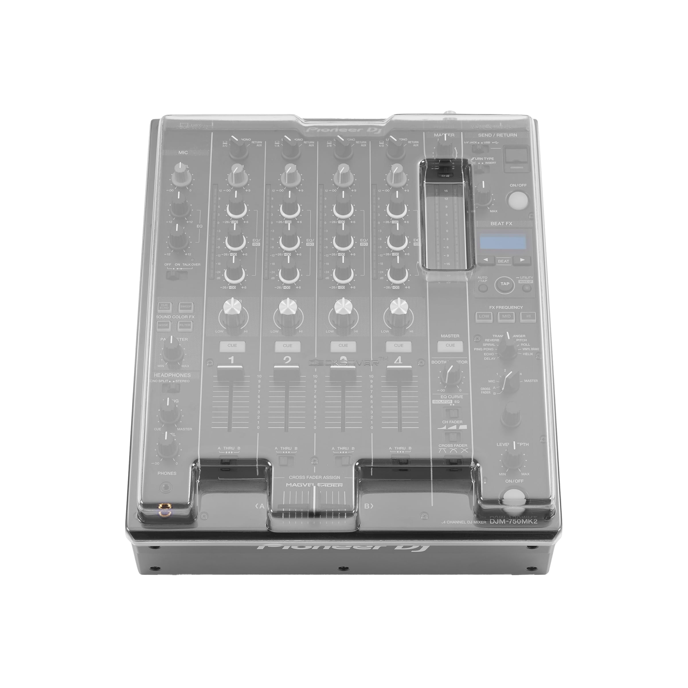 decksaver-pioneer-djm-750mk2-schutzh-lle-mixer-cover-aus-polycarbonat-sto-fest image 2
