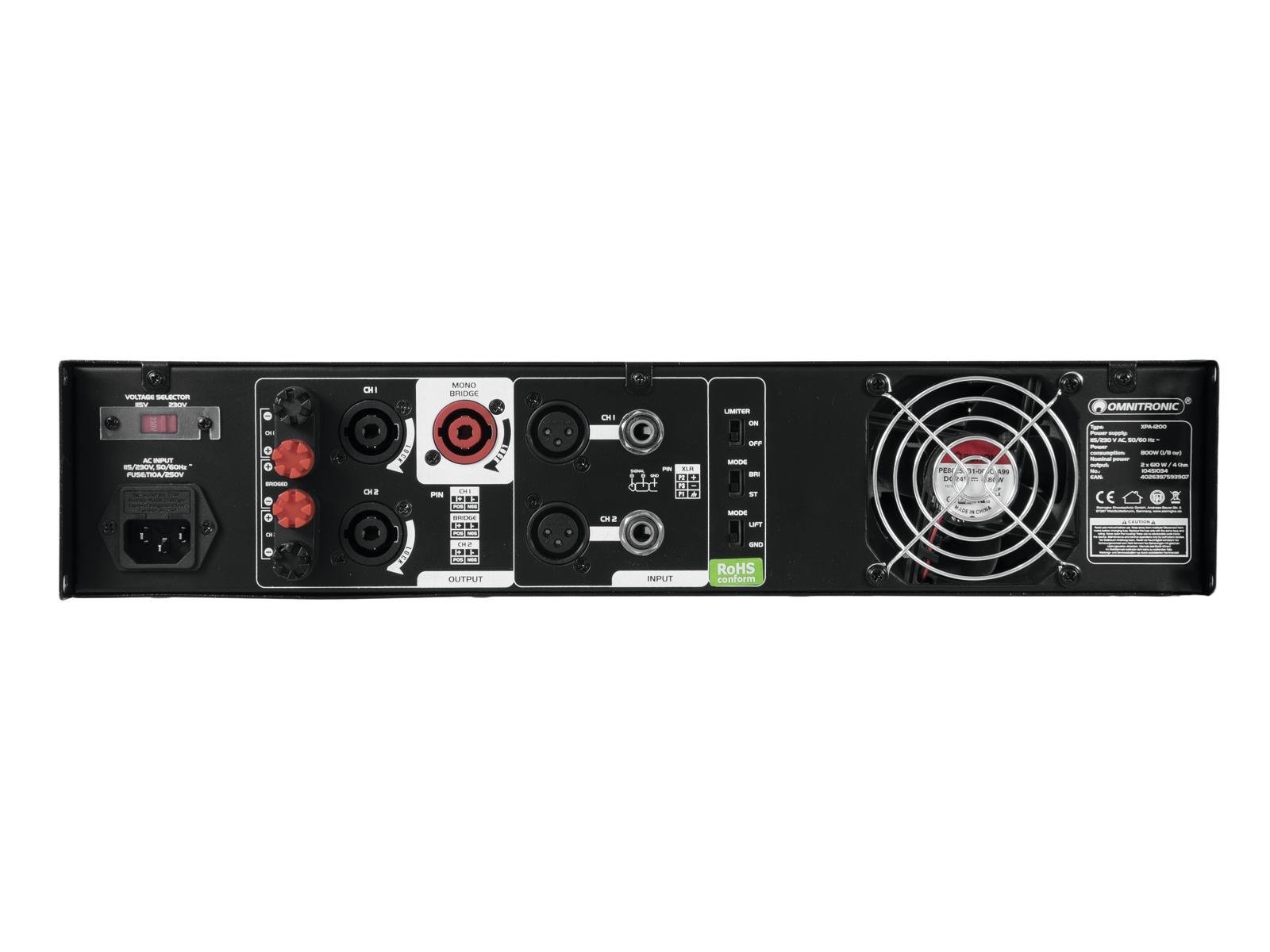 omnitronic-xpa-1200-pa-endstufe-2x600w-stereo image 3