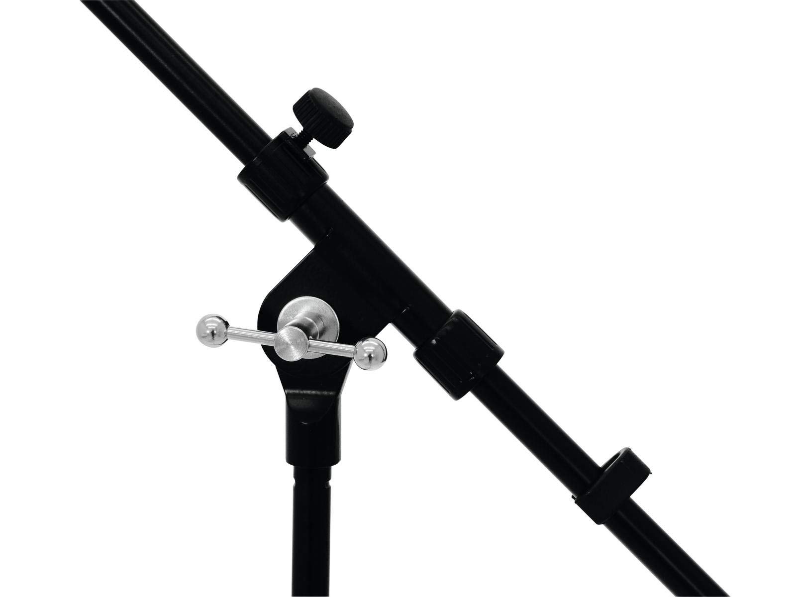omnitronic-pro-mikrofonstativ-mit-galgen-schwarz-bis-220-cm image 2