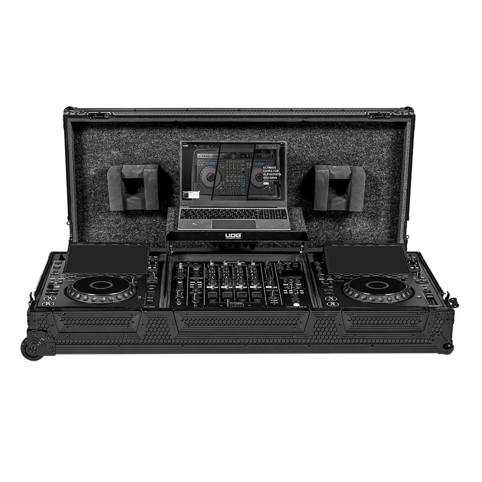 udg-ultimate-flight-case-set-alphatheta-cdj-3000x-pioneer-dj-djm-a9-black-plus-l image 1