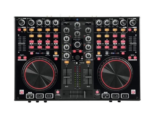 omnitronic-ddc-2000-4-deck-dj-controller-mit-soundkarte-inkl-vdj image 1