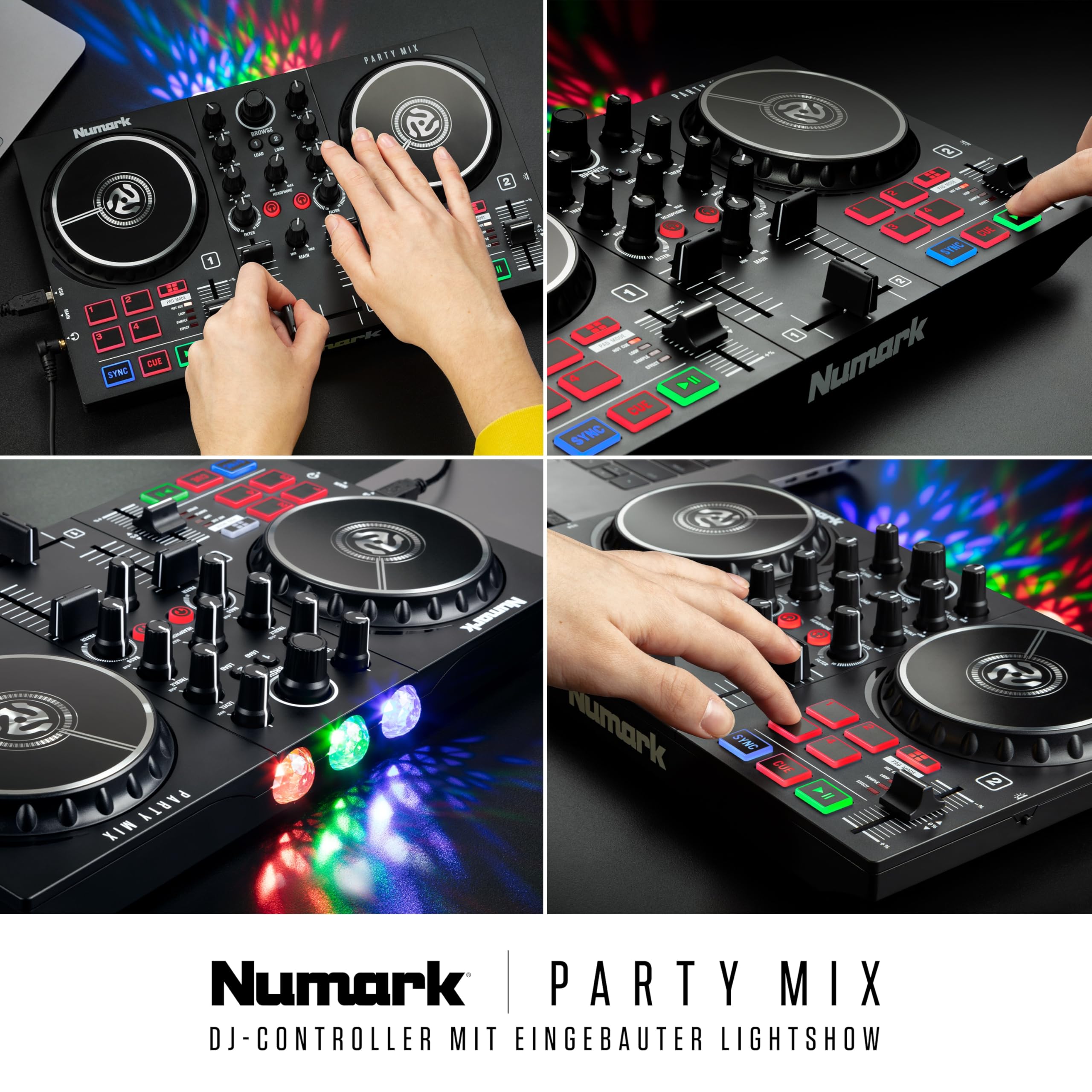 numark-party-mix-ii-dj-controller-mit-led-lightshow-und-audio-interface image 7