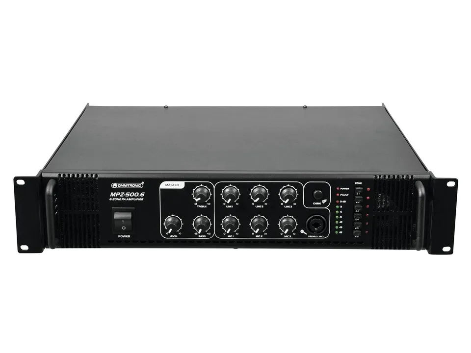 omnitronic-mpz-500-6-mischverst-rker-6-zonen-ela-mono-500w-mp-series image 1