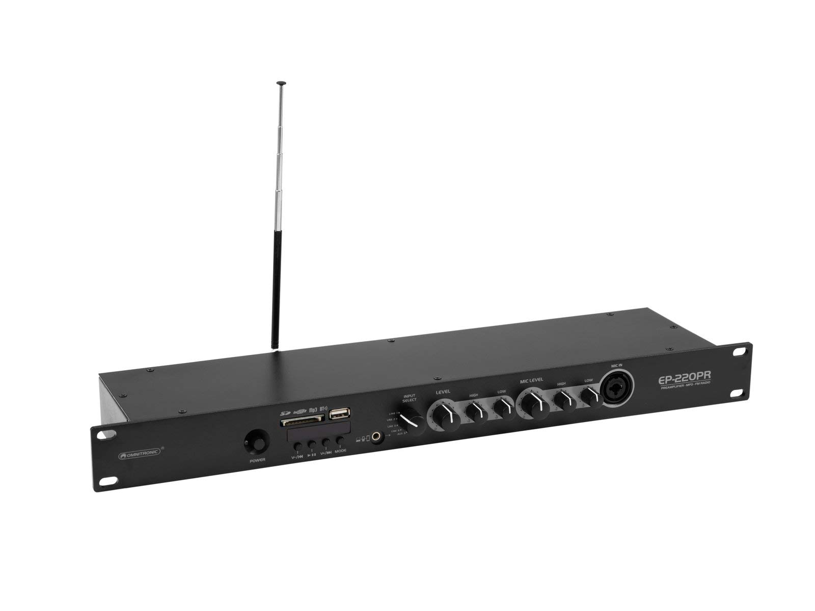 omnitronic-ep-220pr-vorverst-rker-mit-mp3-bluetooth-fm-radio-19-zoll image 2