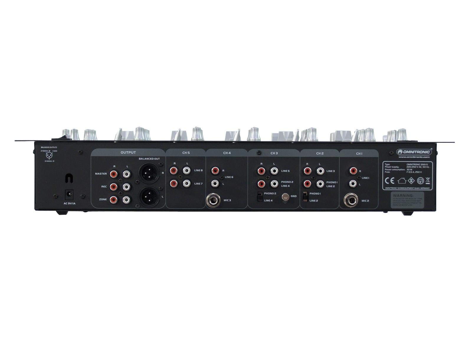 omnitronic-emx-5-5-kanal-club-mixer-dj-mixer-mit-gain-und-talkover image 3