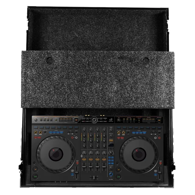 udg-ultimate-flight-case-alphatheta-ddj-grv6-black-plus-mit-laptop-shelf image 1
