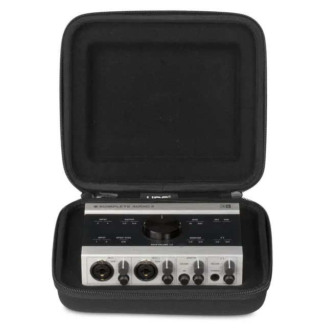 udg-creator-ni-komplete-audio-6-hardcase-black-mk2-audio-interface-case image 1