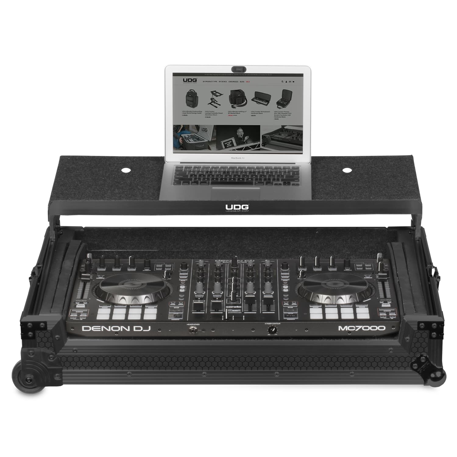 udg-ultimate-flight-case-multi-format-xxl-black-plus-mit-laptop-shelf-trolley-ro image 8