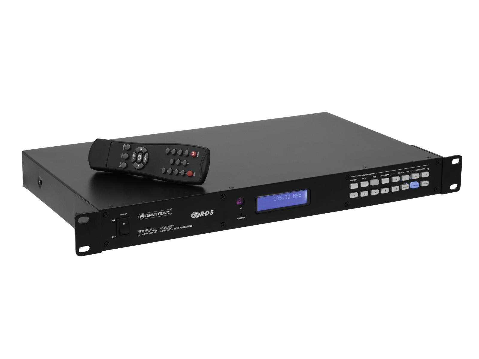 omnitronic-tuna-one-rds-fm-tuner-1-he-ukw-mw-tuner-mit-fernbedienung image 1
