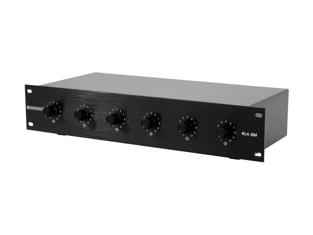 omnitronic-ela-6m-zonen-ls-regler-30w-sw-6-fach-100v-rackregler-mit-pflichtempfa image 1