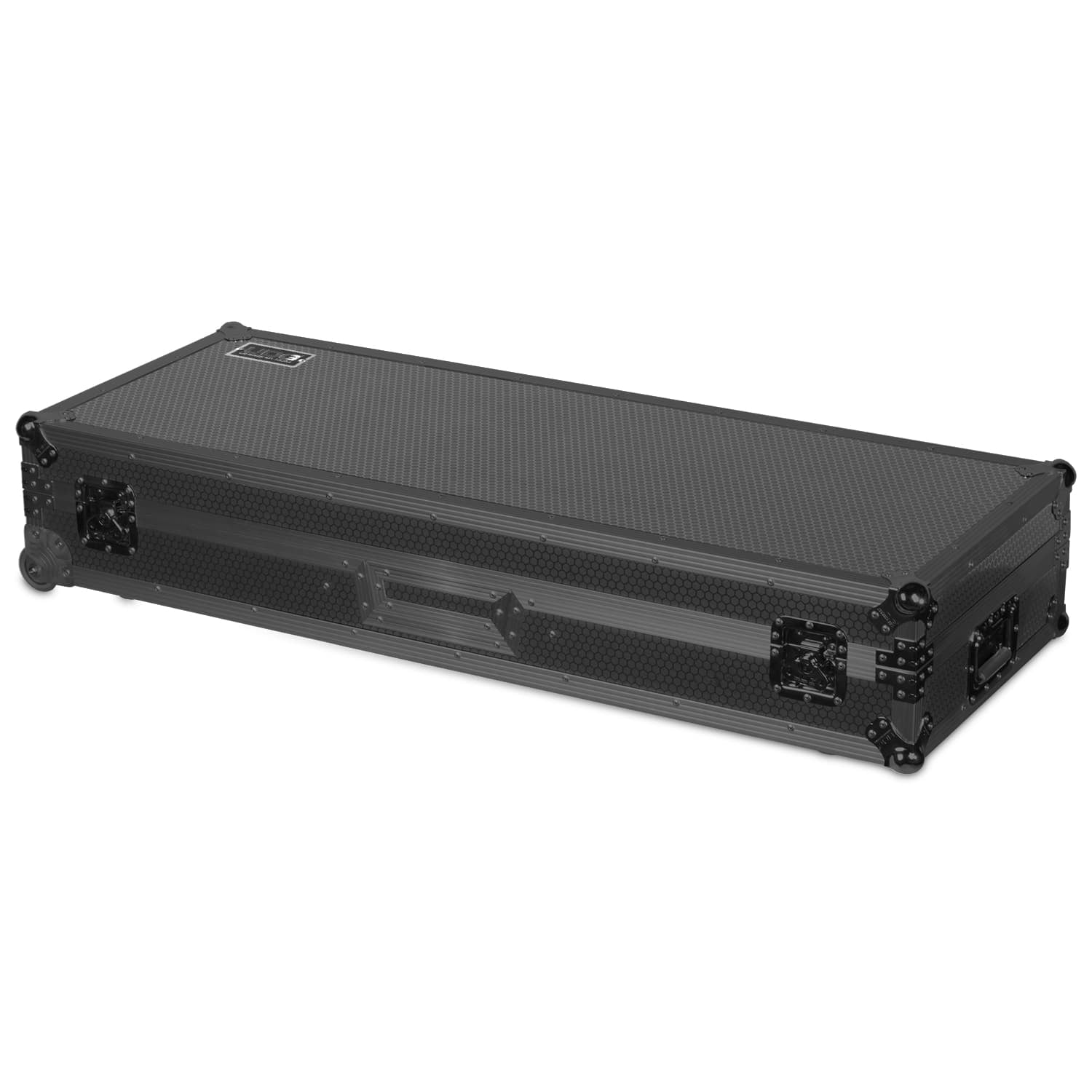udg-ultimate-flight-case-set-plx9-sl1200-black-mk2-plus-laptop-shelf-wheels-turn image 3