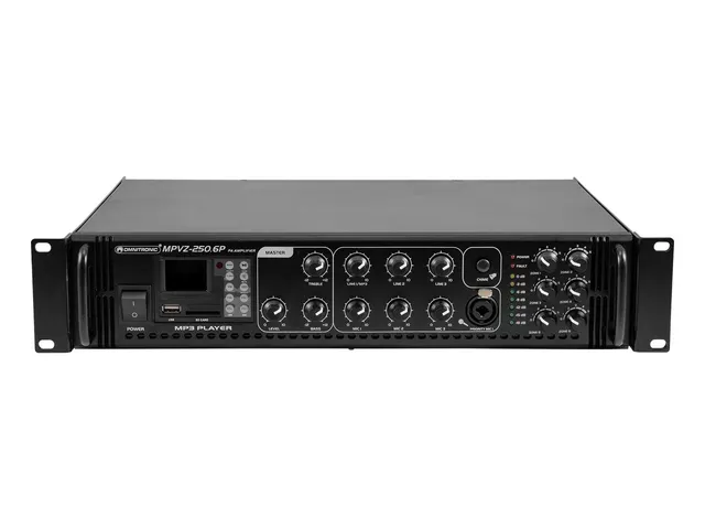 omnitronic-mpvz-250-6p-6-zonen-ela-mischverst-rker-250-w-mit-mp3-player image 1
