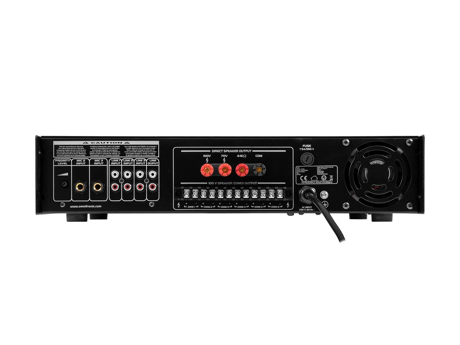 omnitronic-mpvz-250-6p-6-zonen-ela-mischverst-rker-250-w-mit-mp3-player image 2