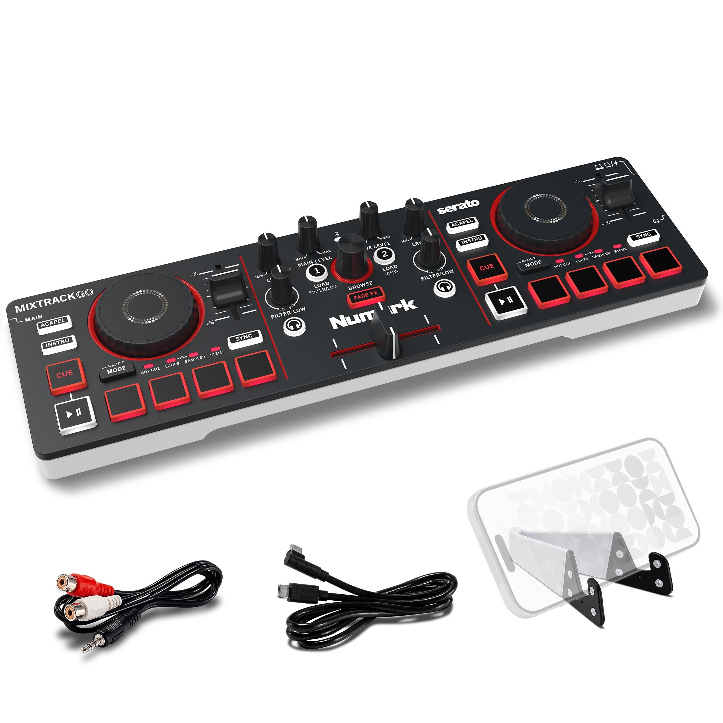 numark-mixtrack-go-kompakter-bluetooth-dj-controller-mit-stems-control-und-jogwh image 1