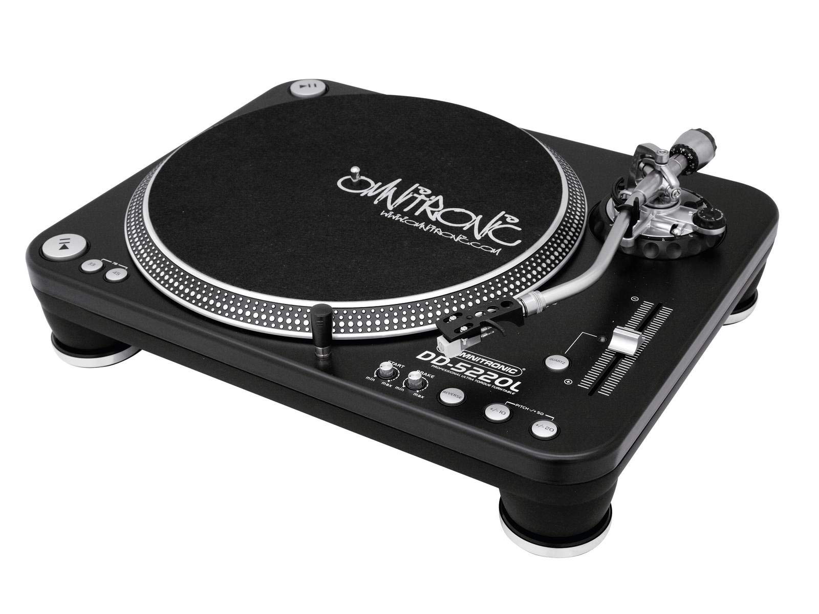 omnitronic-dd-5220l-plattenspieler-schwarz-direktantrieb-ultra-torque-dj-turntab image 2
