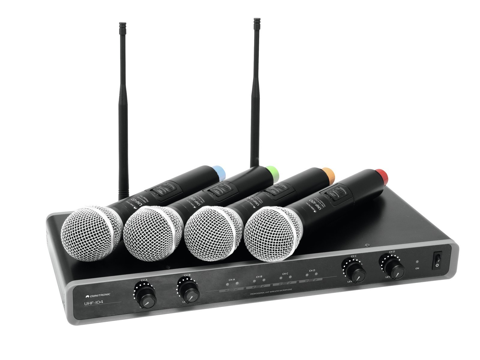 omnitronic-uhf-104-funkmikrofon-system-4-kanal-mit-4-handmikrofonen-uhf-pll image 2