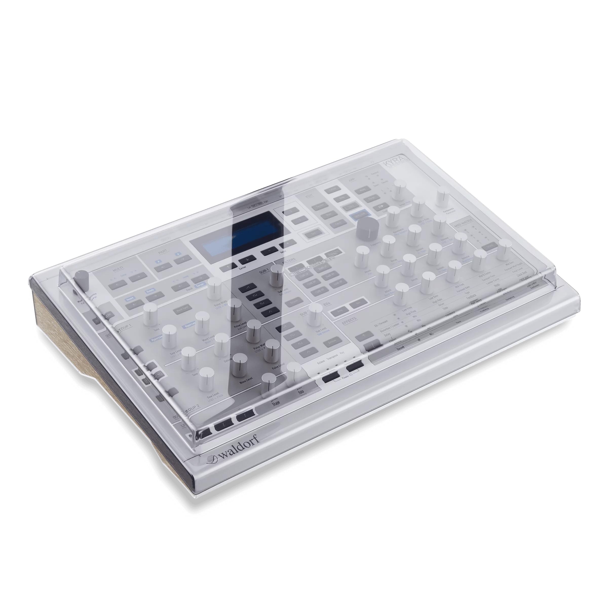 decksaver-waldorf-iridium-staubschutzcover-ma-gefertigtes-synthesizer-cover-aus- image 1