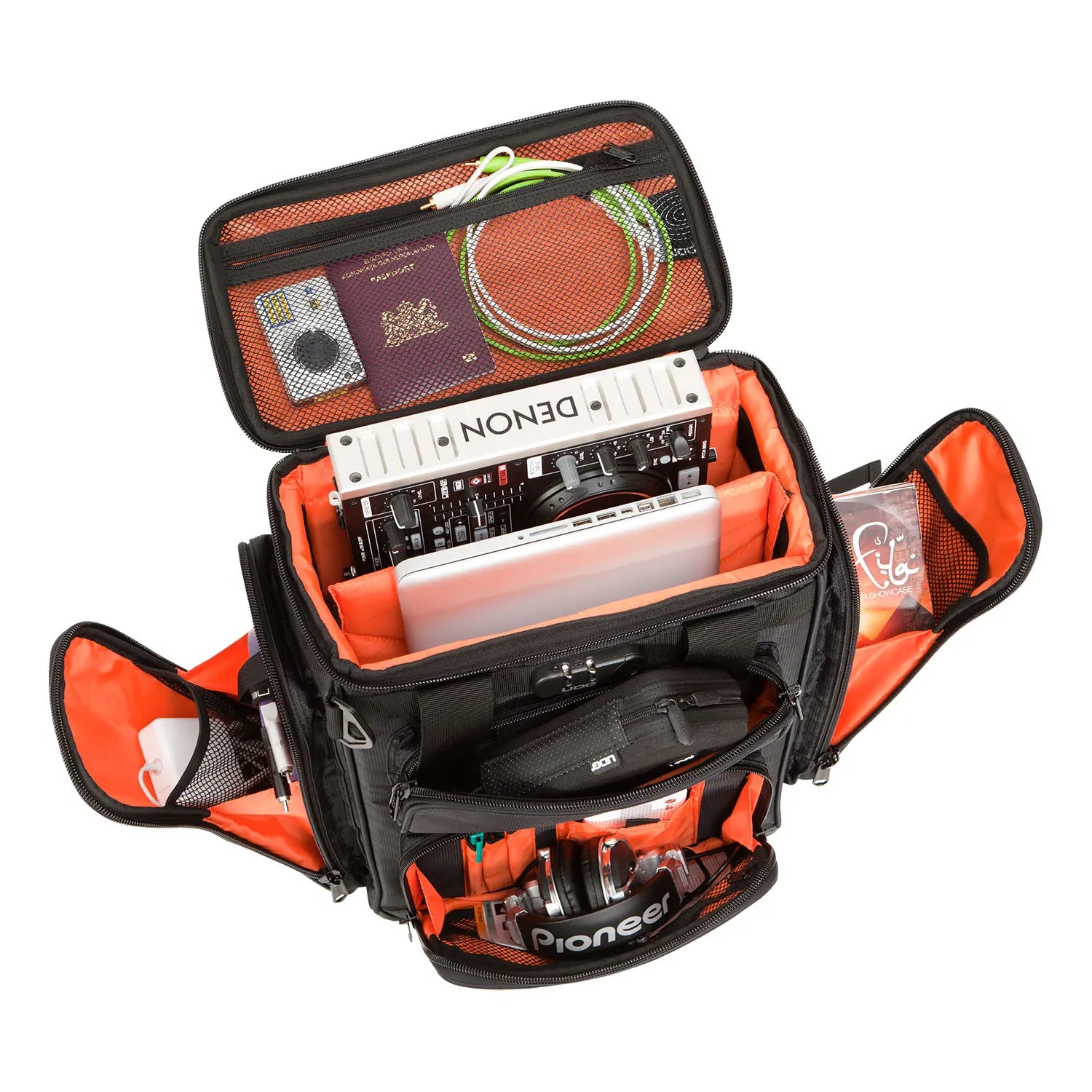 udg-ultimate-producerbag-large-black-orange-inside-dj-rucksack image 7