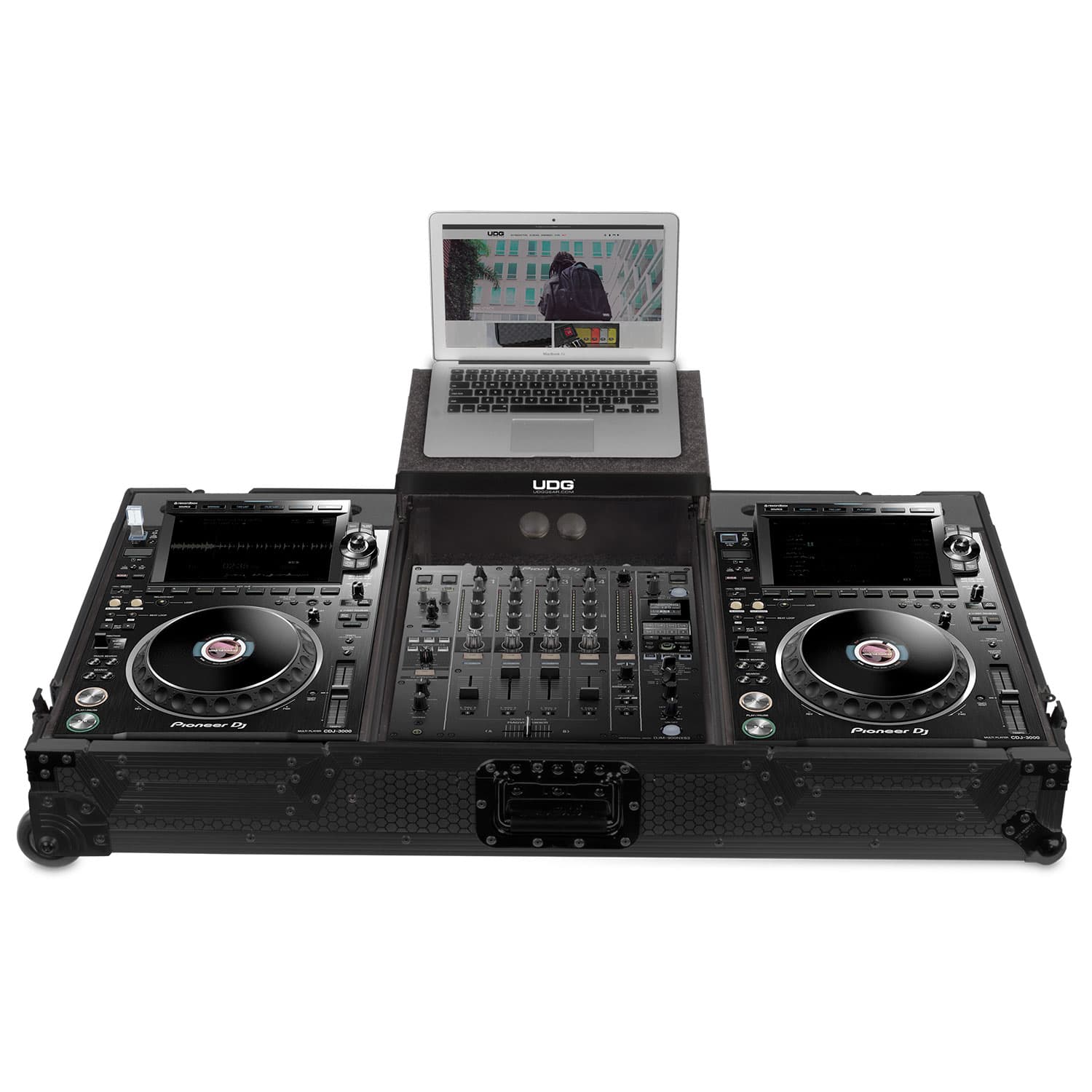 udg-ultimate-flight-case-set-pioneer-dj-cdj-3000-djm-900nxs2-black-plus-laptop-s image 1