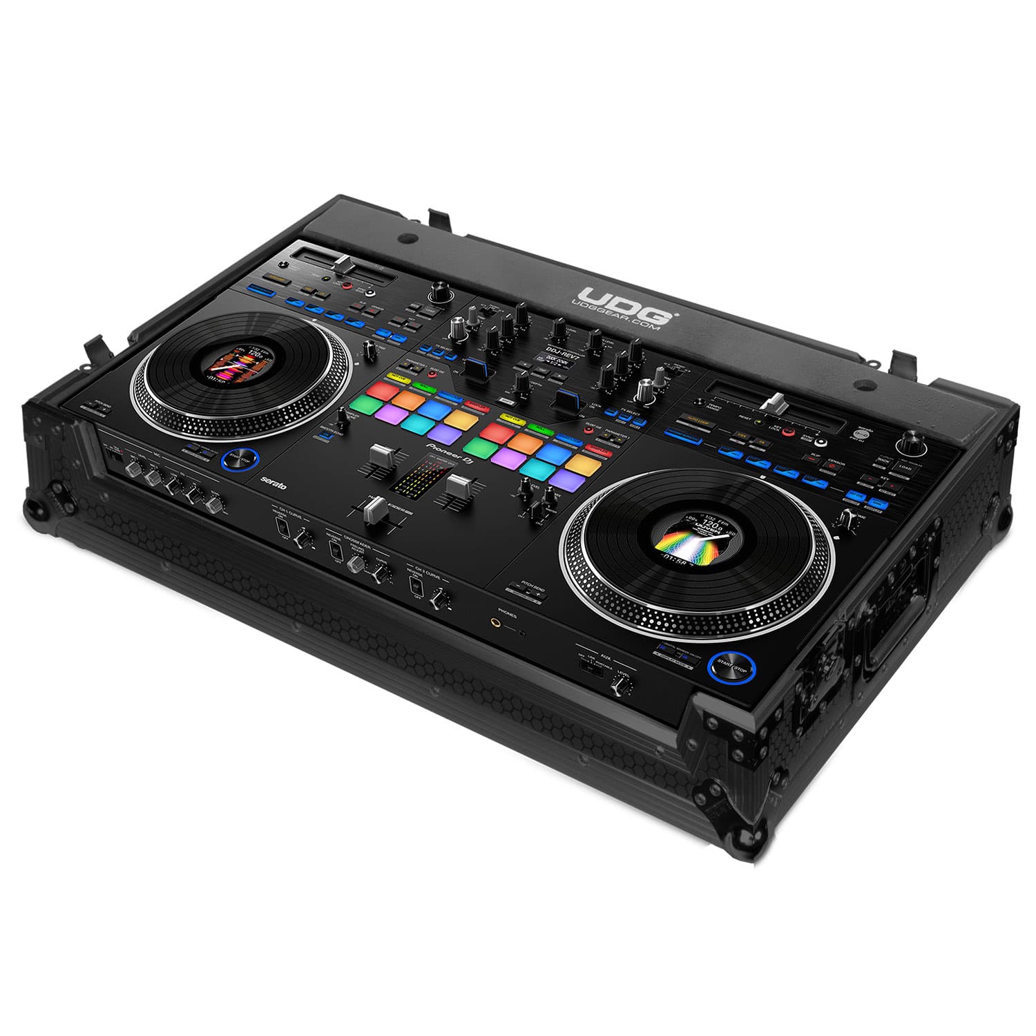 udg-ultimate-flight-case-pioneer-dj-ddj-rev7-black-plus-mit-rollen image 1