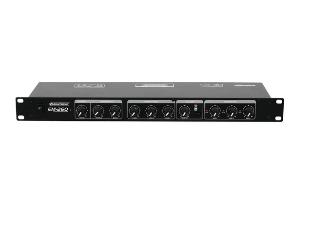 omnitronic-em-260b-entertainment-mixer-6-kanal-mikrofon-line-mischer-schwarz image 1