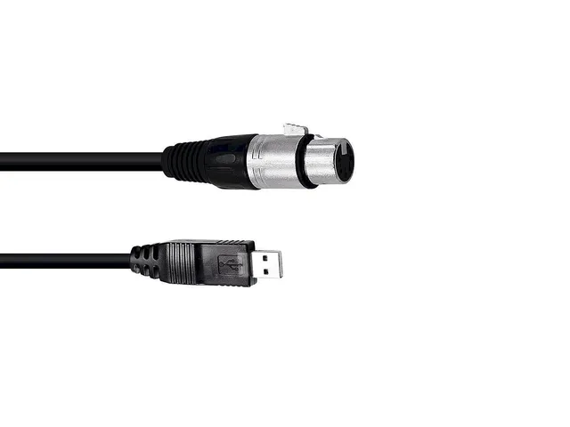 omnitronic-interfacekabel-usb-xlr-f-3-m-schwarz image 1