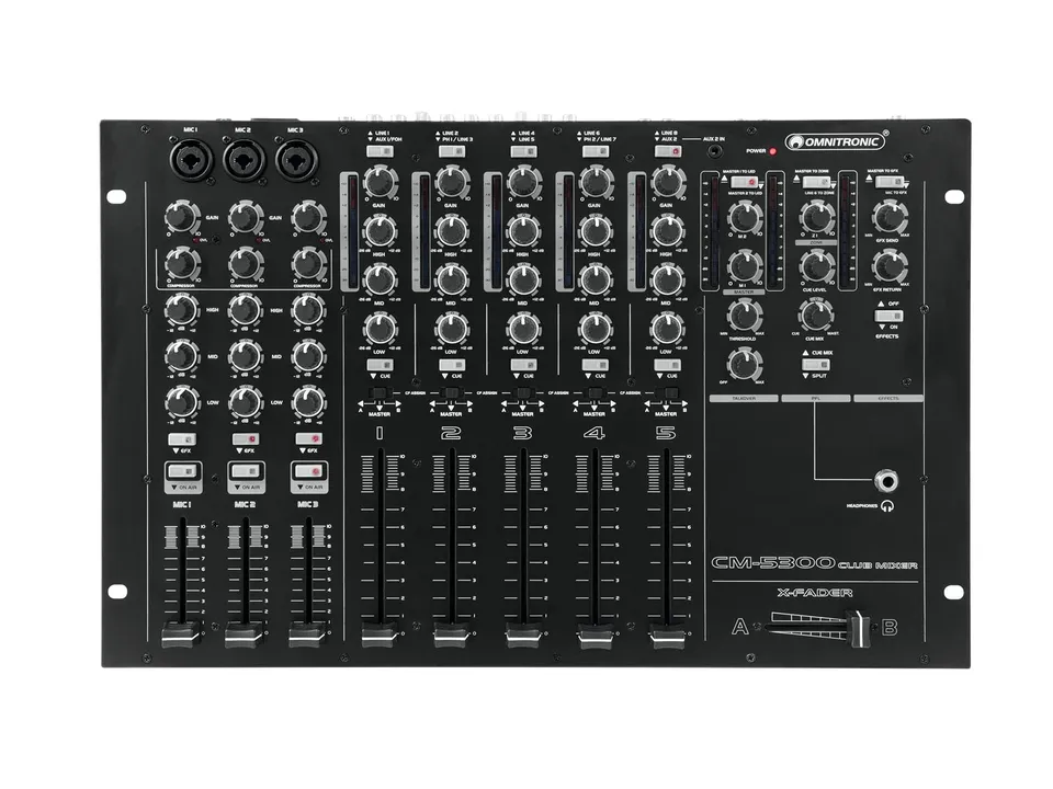 omnitronic-cm-5300-club-mixer-professioneller-5-kanal-stereo-mixer image 1