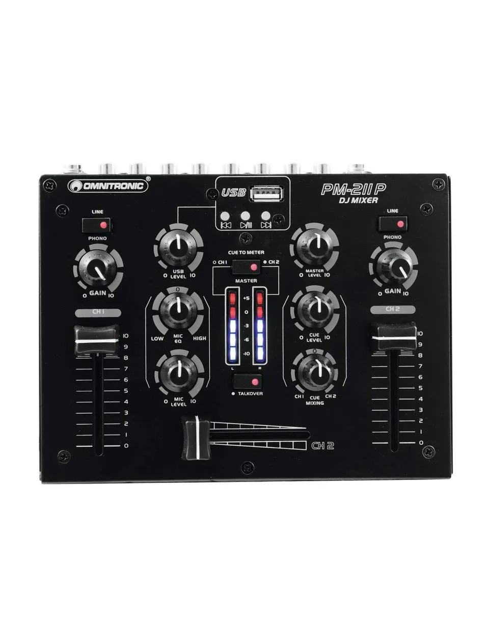 omnitronic-pm-211p-2-kanal-dj-mixer-mit-mp3-player-usb-talkover image 1